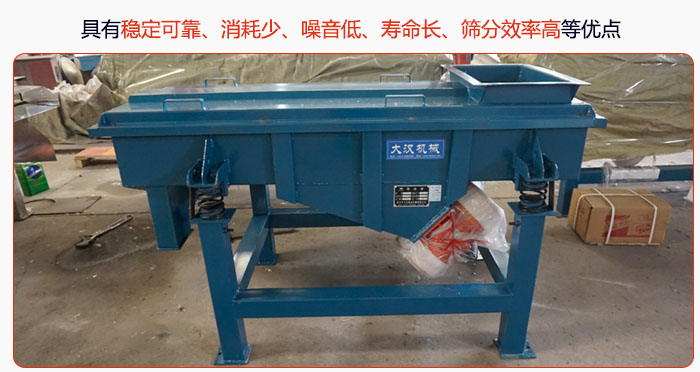 具有穩(wěn)定可靠、消耗少、噪音低、壽命長、振型穩(wěn)、篩分效率高等優(yōu)點